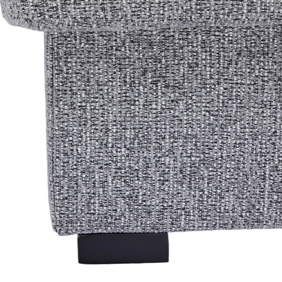 Velin Corner Sofa Bed (Storage) – 3 Seater | Dark Grey