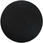 Black round object on a white background
