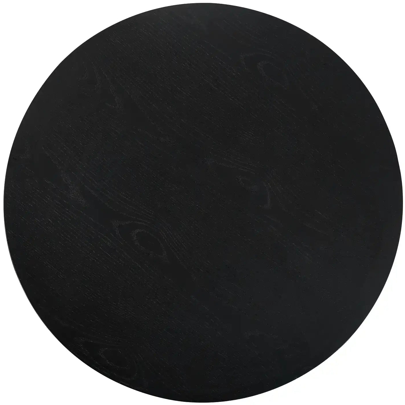 Black round object on a white background