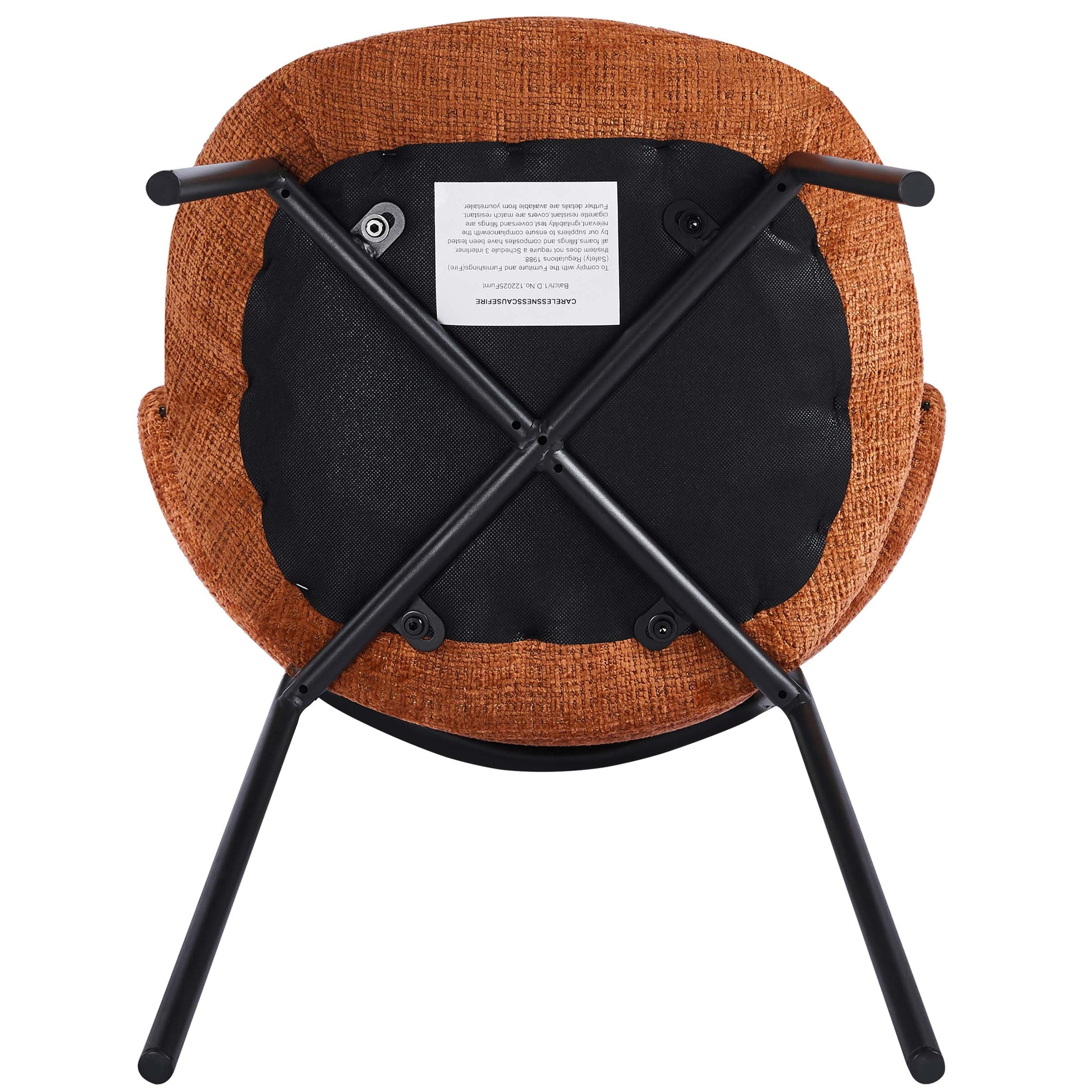 Wexley Dining Chairs – Set of 4 - Burnt Orange