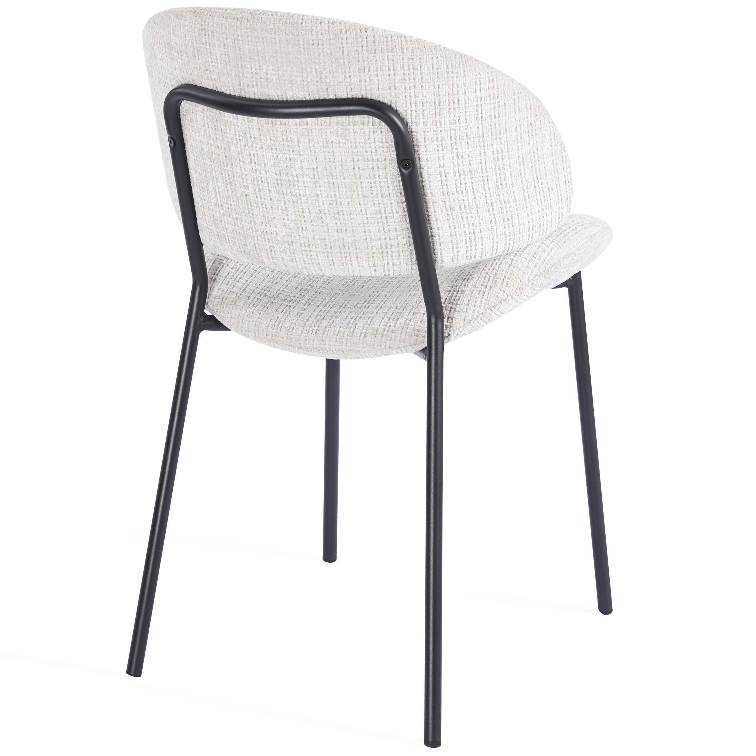 Wexley Boucle Dining Chairs – Set of 4 | Cream