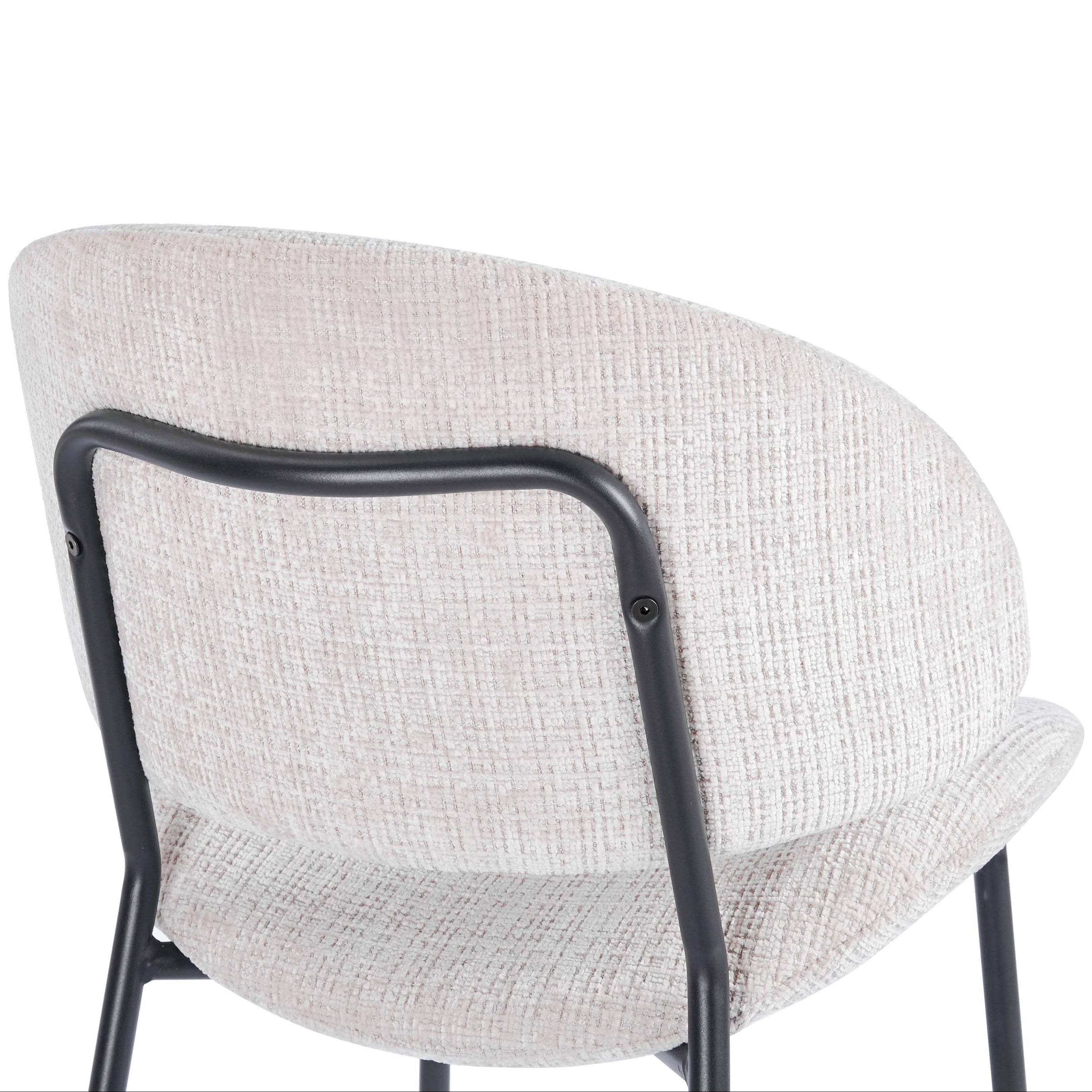 Wexley Boucle Dining Chairs – Set of 4 | Cream
