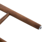 Wisby Bar Stool – Grey Fabric | Walnut Finish