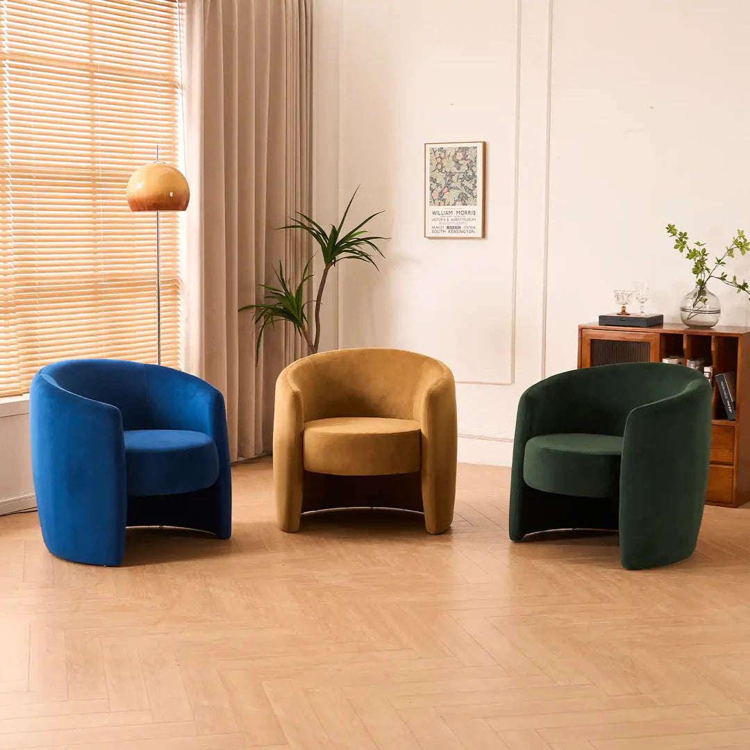 Dylan Accent Chair – Velvet | Navy