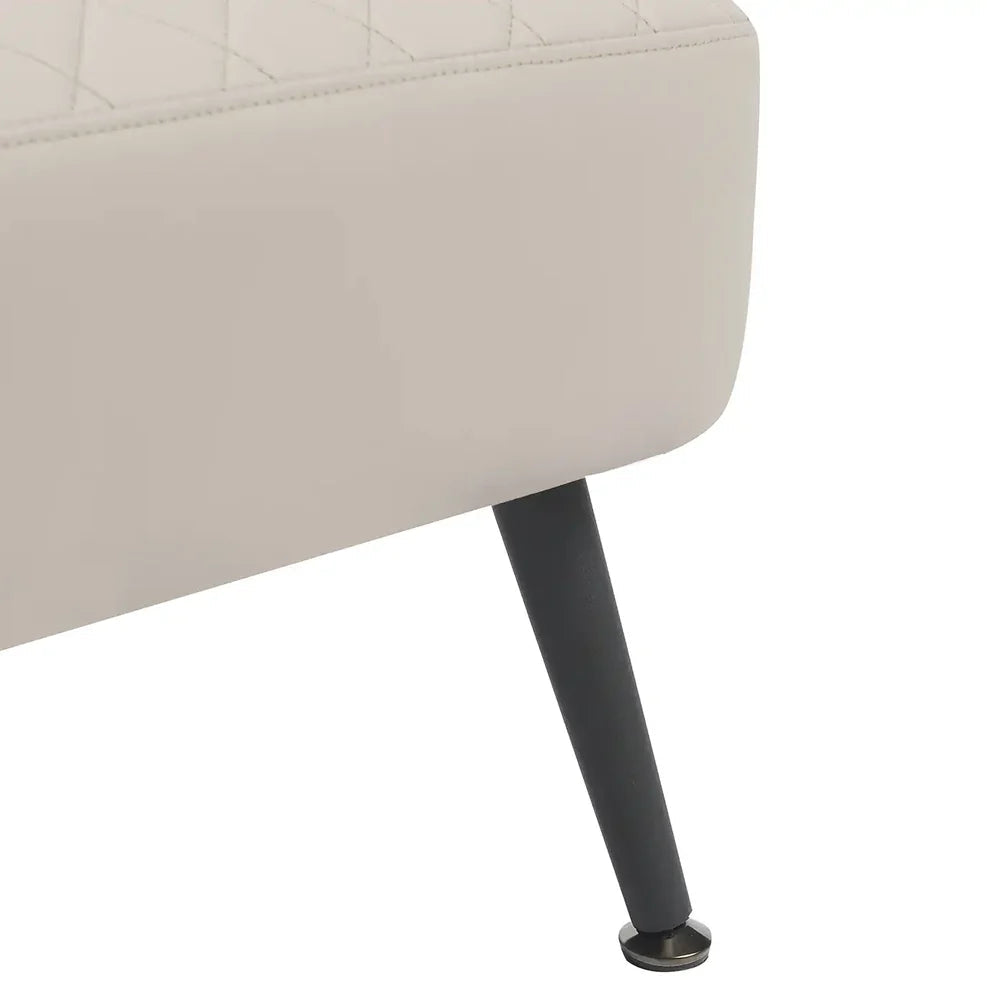 Gemma Accent Chair – PU Leather | Beige