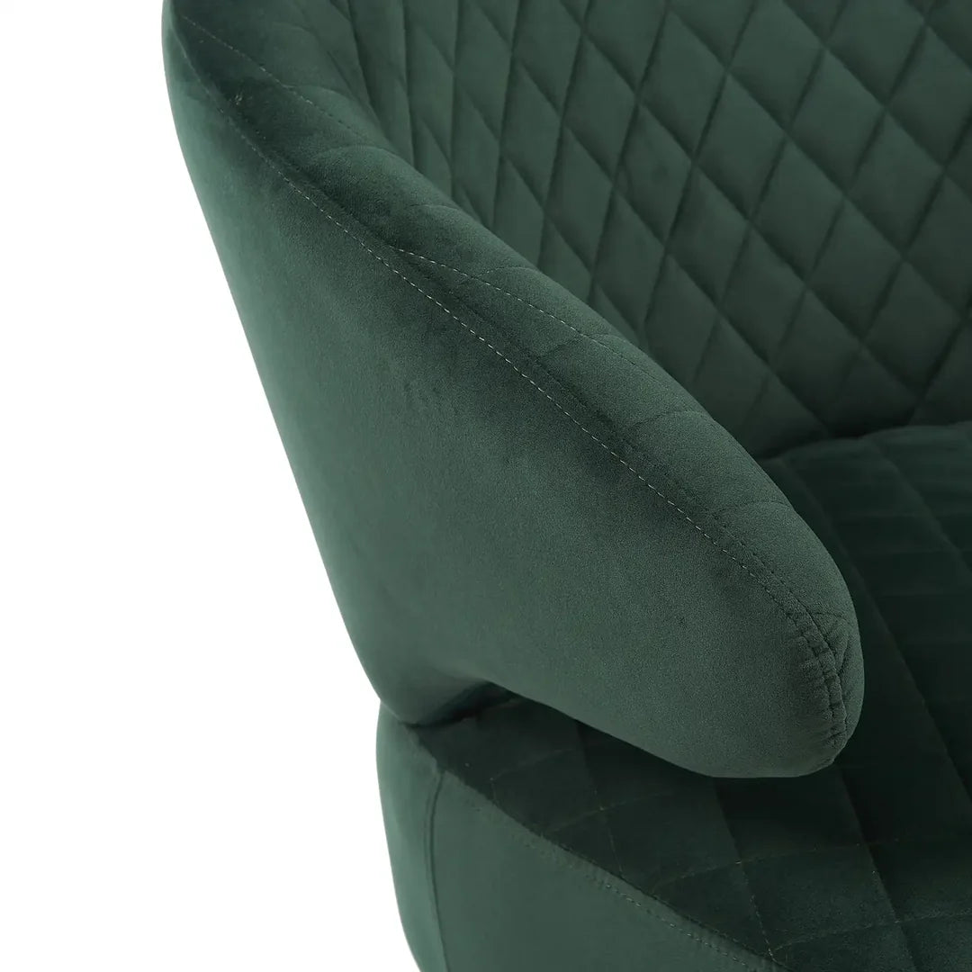 Gemma Accent Chair – Velvet | Dark Green