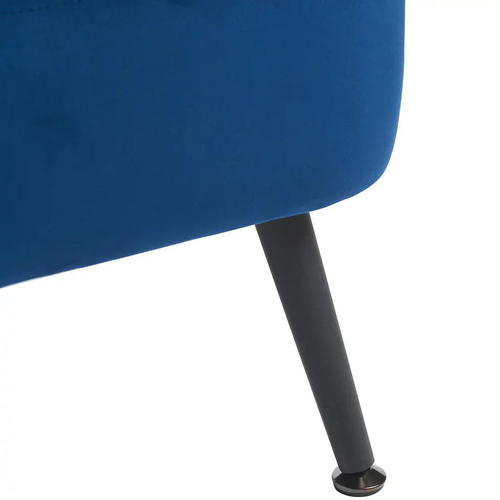 Gemma Accent Chair – Velvet | Navy