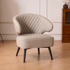 Gemma Accent Chair – PU Leather | Beige
