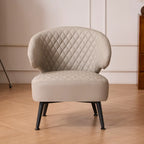 Gemma Accent Chair – PU Leather | Beige