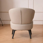 Gemma Accent Chair – PU Leather | Beige