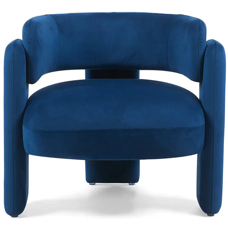 Hailey Accent Chair – Velvet | Navy