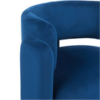 Hailey Accent Chair – Velvet | Navy