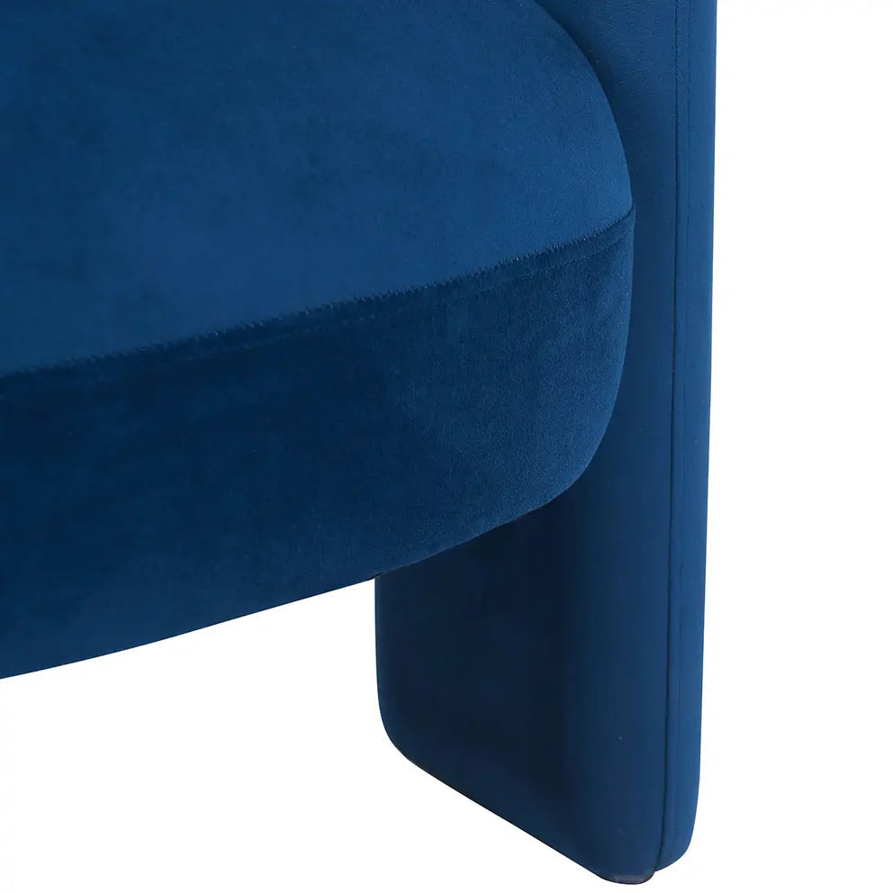 Hailey Accent Chair – Velvet | Navy