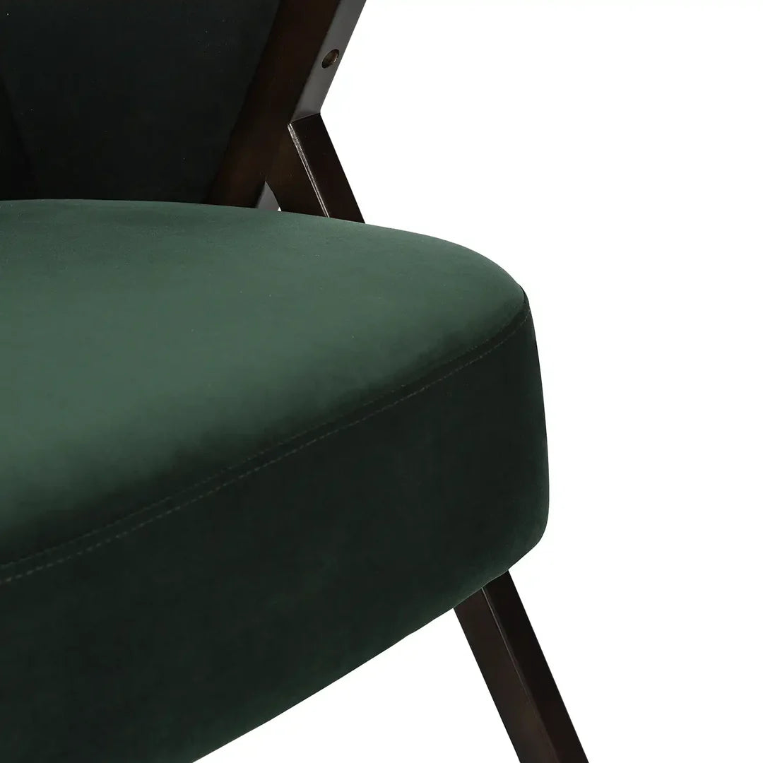Nico Accent Chair – Velvet | Dark Green