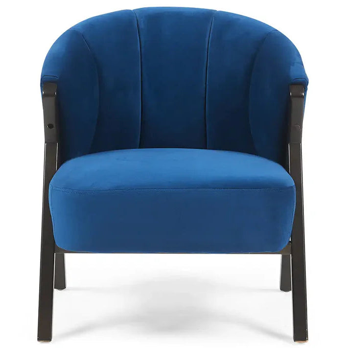 Nico Accent Chair – Velvet | Navy