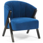 Nico Accent Chair – Velvet | Navy