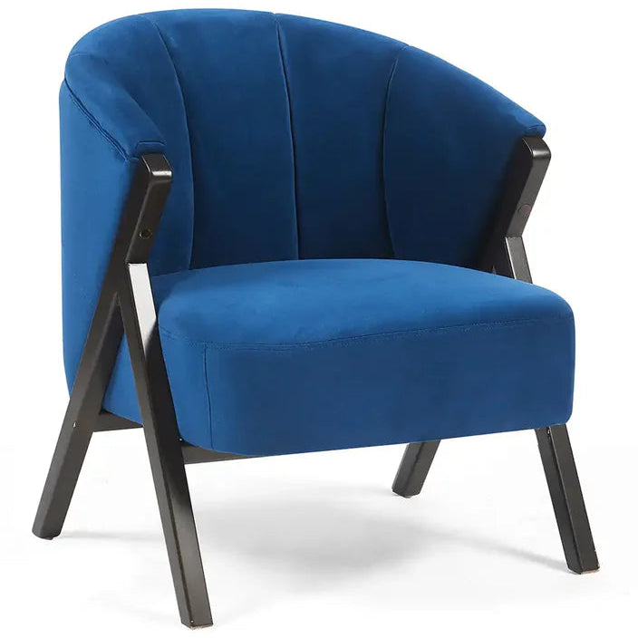 Nico Accent Chair – Velvet | Navy
