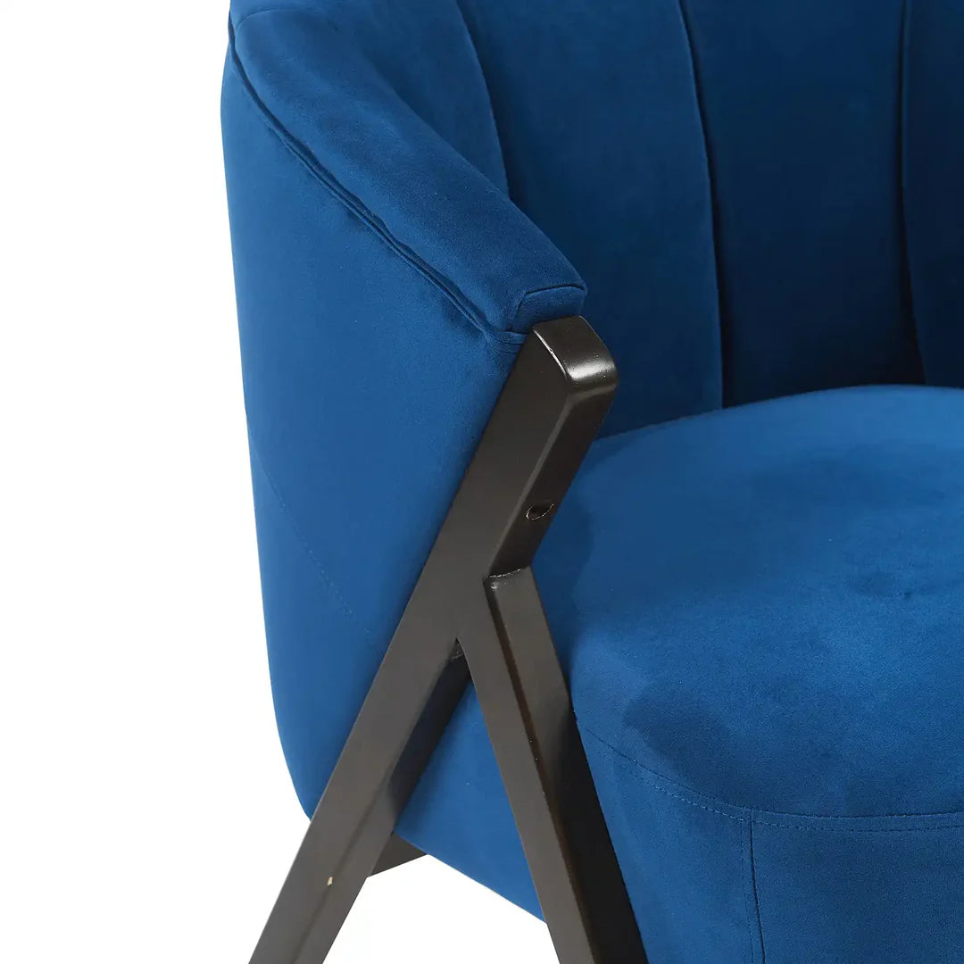 Nico Accent Chair – Velvet | Navy