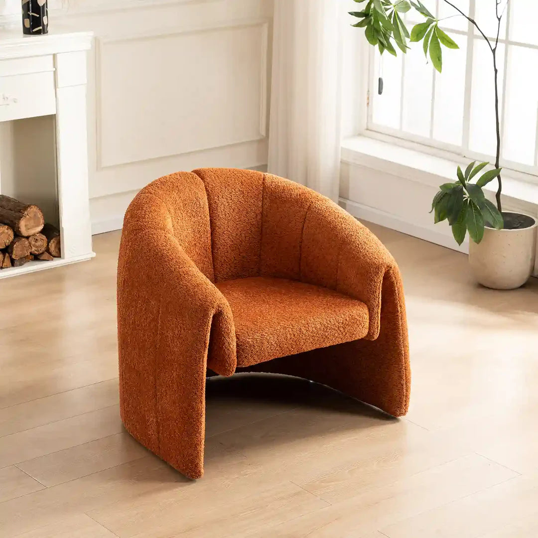 Taylor Accent Chair – Textured | Orange