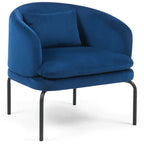 Vivien Accent Chair – Velvet | Navy