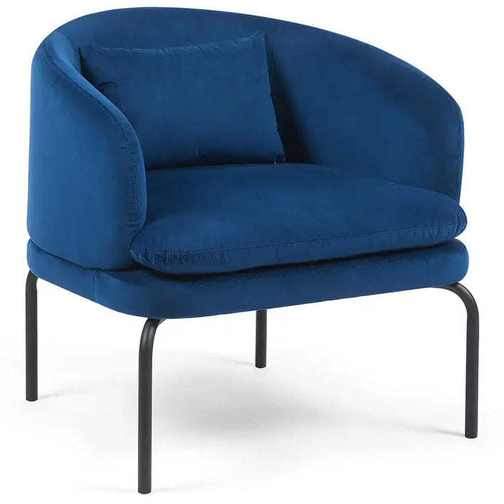 Vivien Accent Chair – Velvet | Navy