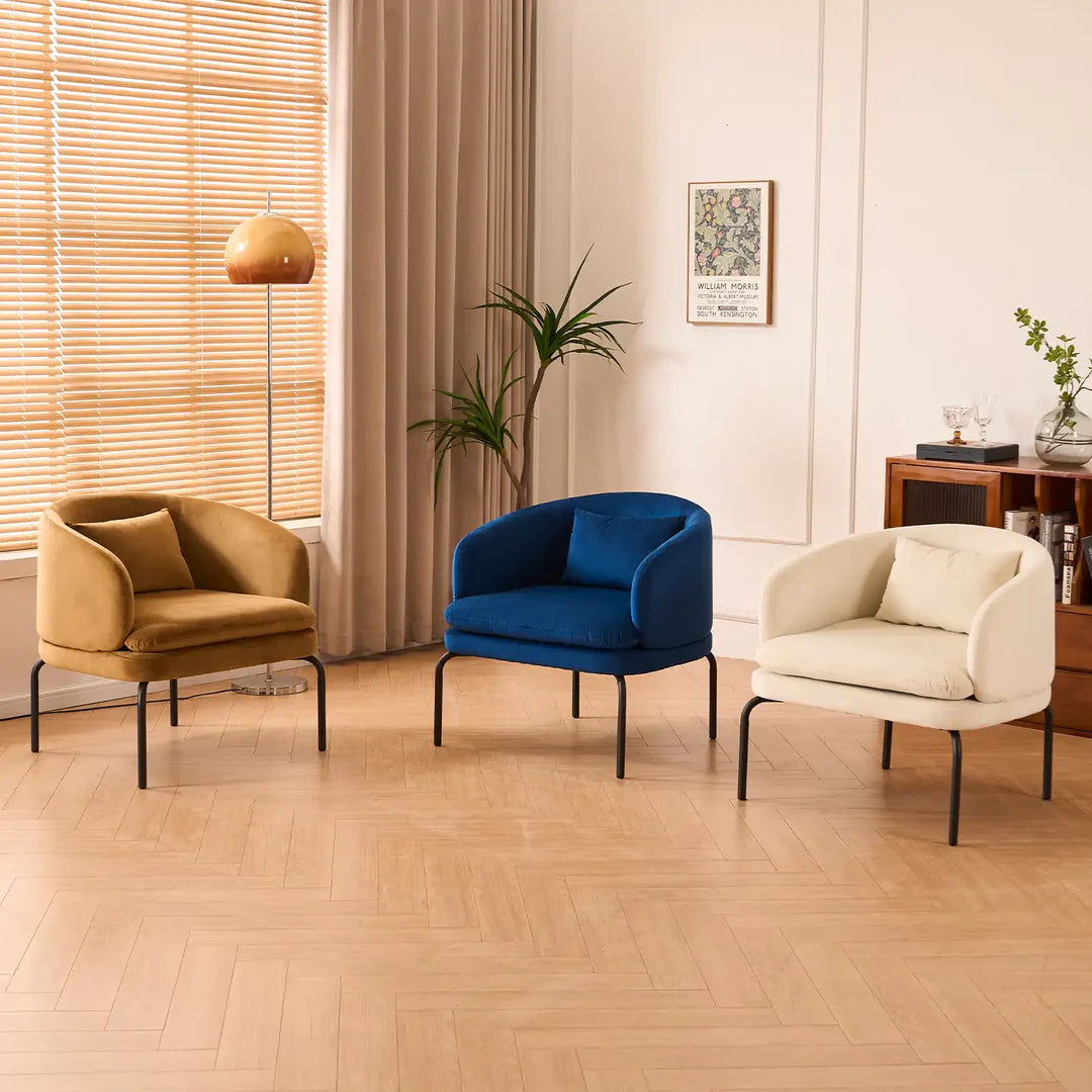 Vivien Accent Chair – Velvet | Caramel