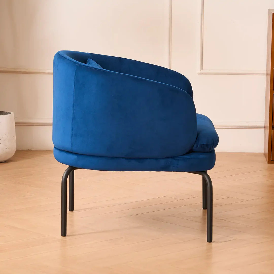 Vivien Accent Chair – Velvet | Navy