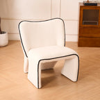 Zola Accent Chair – Sherpa Fleece | White