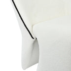 Zola Accent Chair – Sherpa Fleece | White
